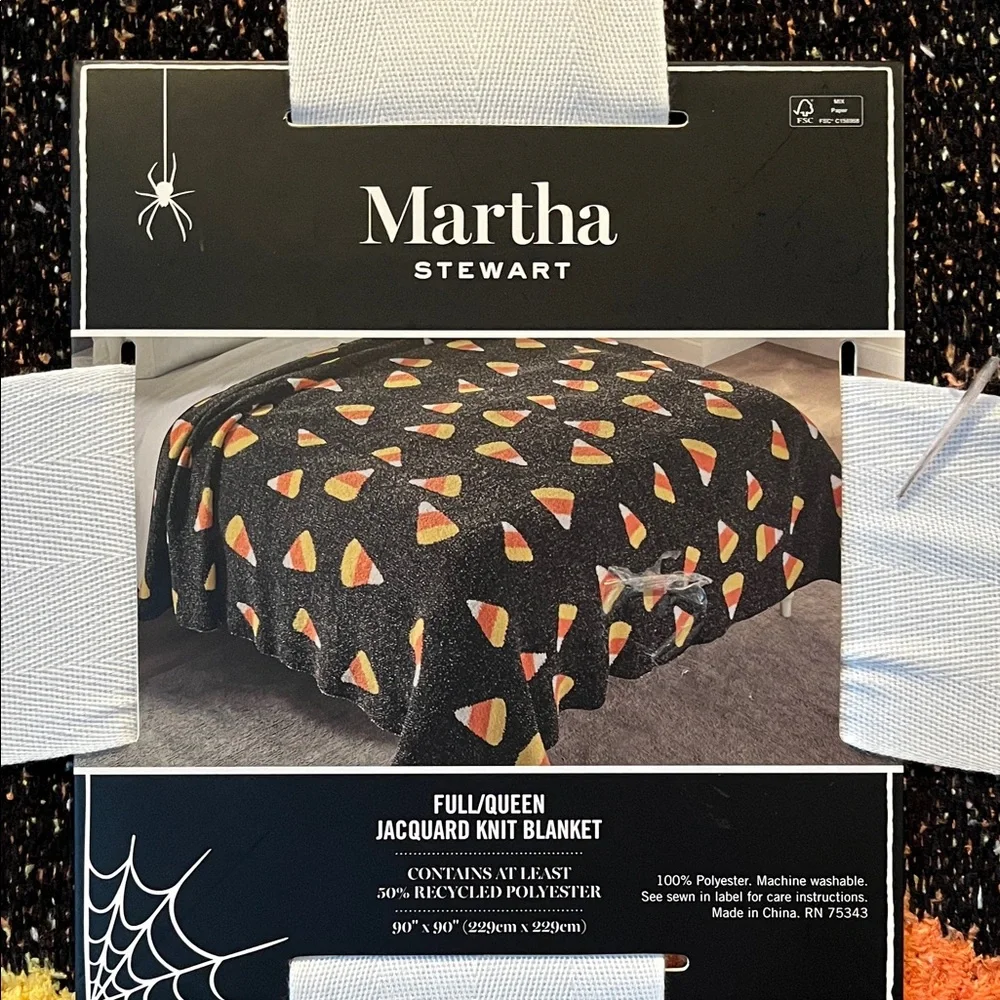 Martha Stewart Festive Candy Corn Throw